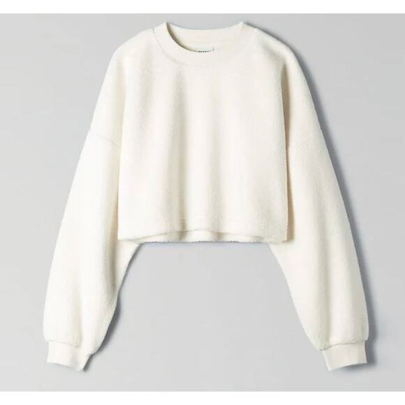 sunday best lupa cropped sherpa sweatshirt - Picture 1 of 6